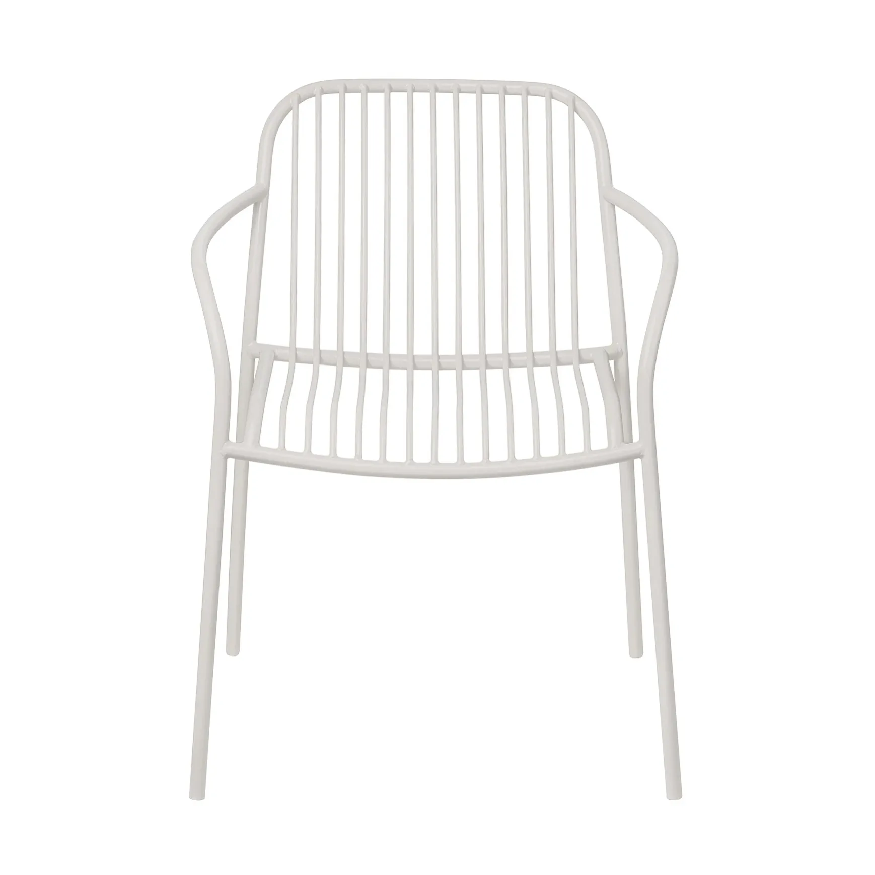 Silla con reposabrazos YUA WIRE armchair, Silk grey blomus