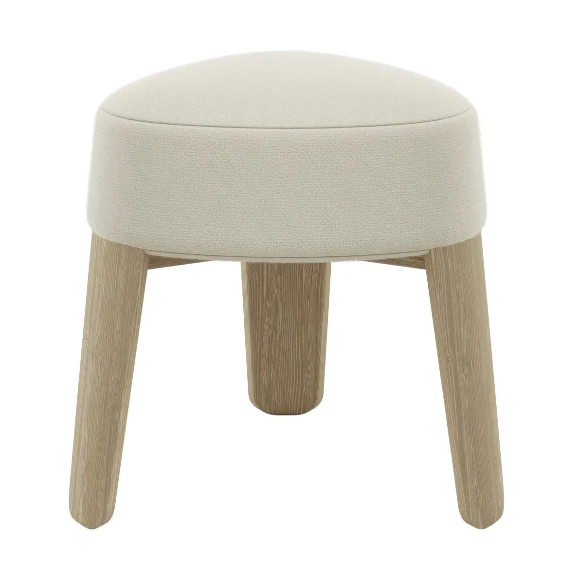 Taburete Kuon Ø47x45 cm, Boucla beige blomus