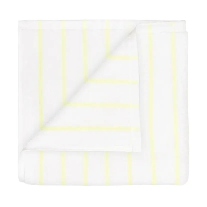 Toalla Arto, 2-pack, Transparent yellow-white, 30x50 cm blomus