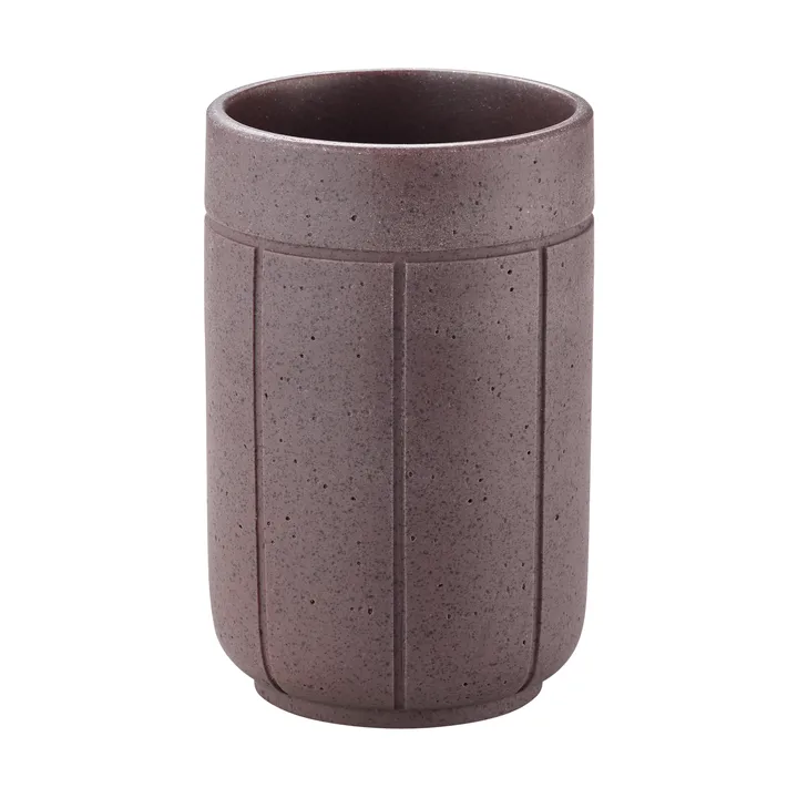 Vaso para cepillos de dientes Kua - Cedar Wood, Ø7 × 11 cm - Blomus