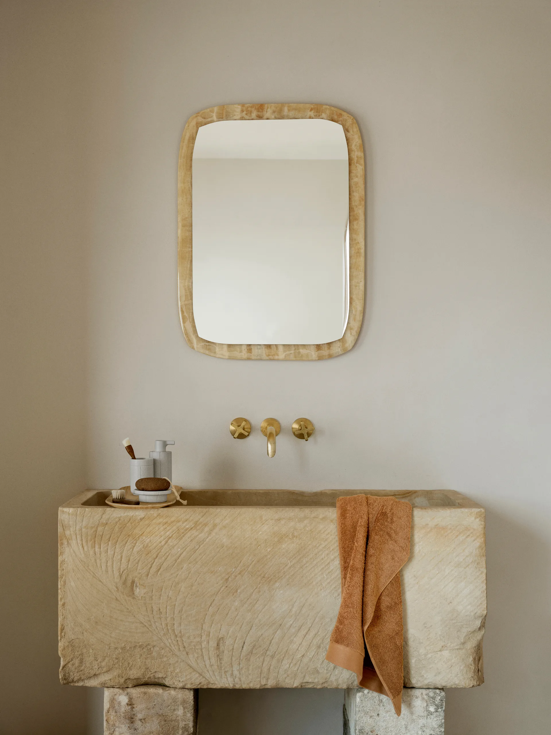 Vaso para cepillos de dientes Kua, Moonbeam, Ø7 × 11 cm blomus