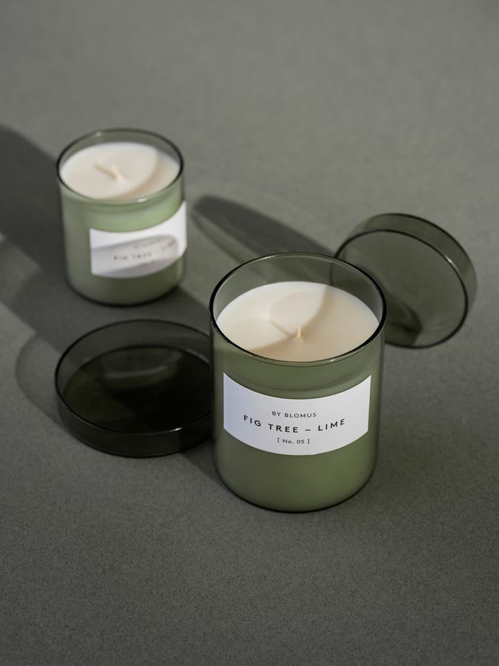 Vela aromática Valoa 45 horas, Fikon/Lime Agave Green blomus