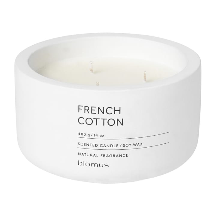 Vela perfumada Fraga 25 horas - French Cotton-Lily White - Blomus