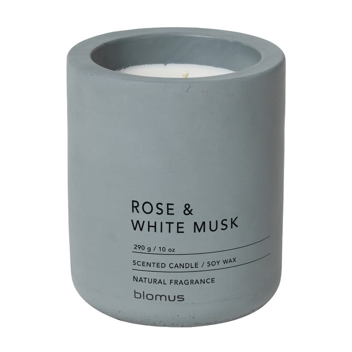 Vela perfumada Fraga 55 horas - Rose & White Musk-Flintstone - Blomus