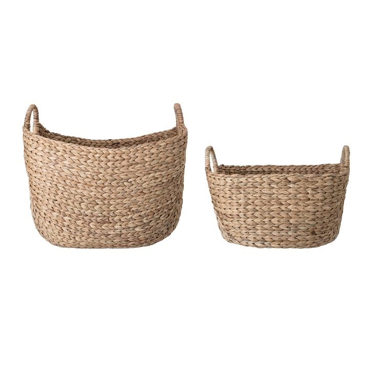 2 Cestas Bloomingville jacinto de agua, natural (beige) Bloomingville