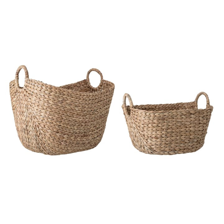 2 Cestas Bloomingville jacinto de agua, natural (beige) Bloomingville