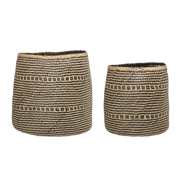 2 Cestas de algas Bloomingville - natural-gris - Bloomingville