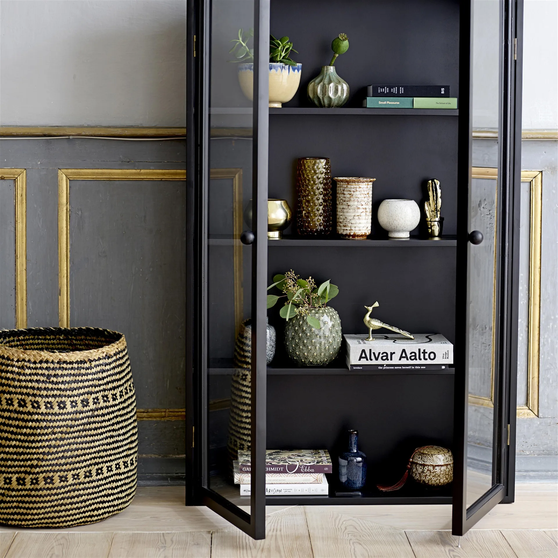 2 Cestas de algas Bloomingville, natural-gris Bloomingville