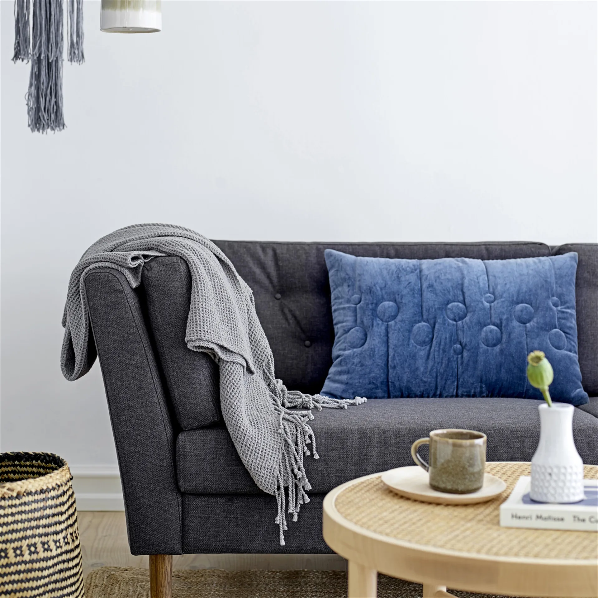 2 Cestas de algas Bloomingville, natural-gris Bloomingville