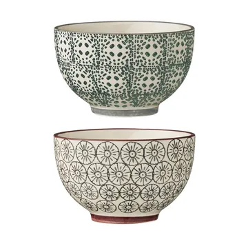 2 Cuencos Karine Ø 10 cm gris-verde - Bloomingville