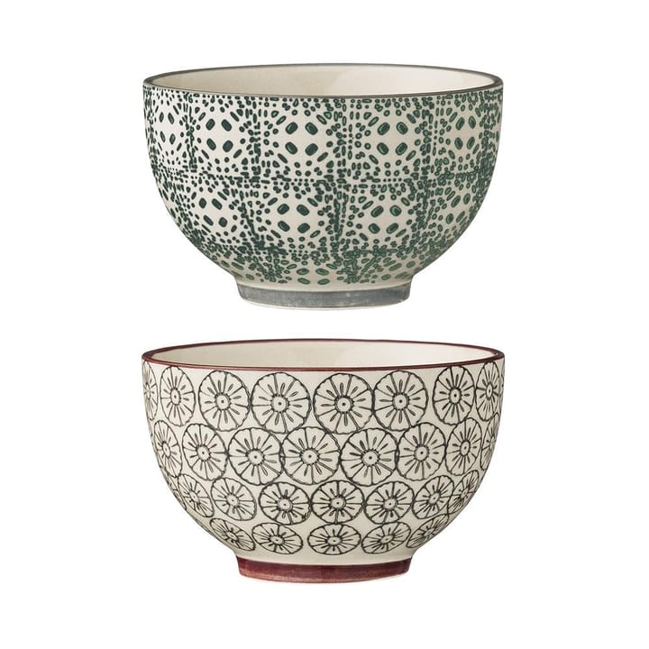 2 Cuencos Karine Ø 10 cm - gris-verde - Bloomingville