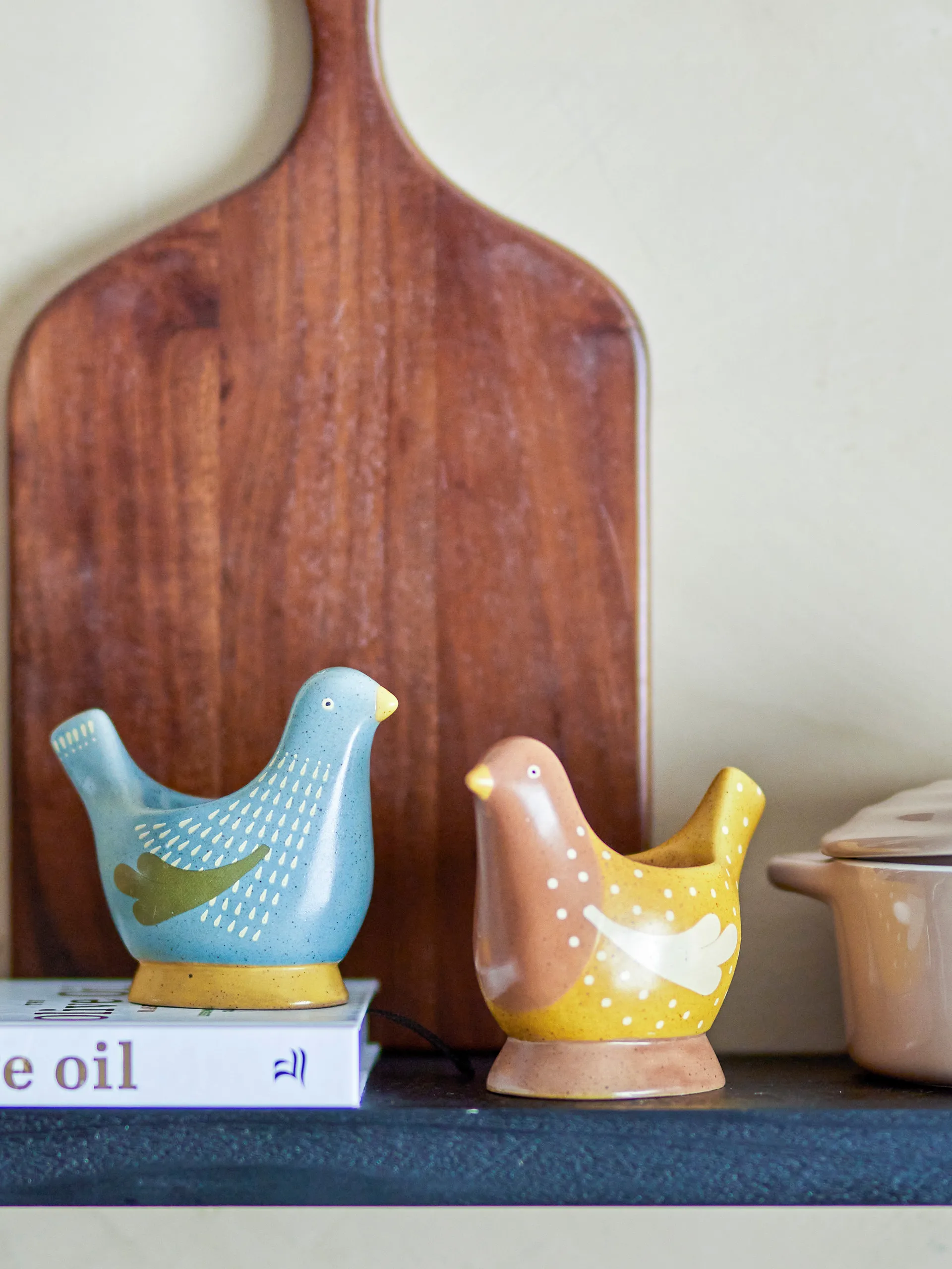 2 Hueveras Birdy, Blue-yellow Bloomingville