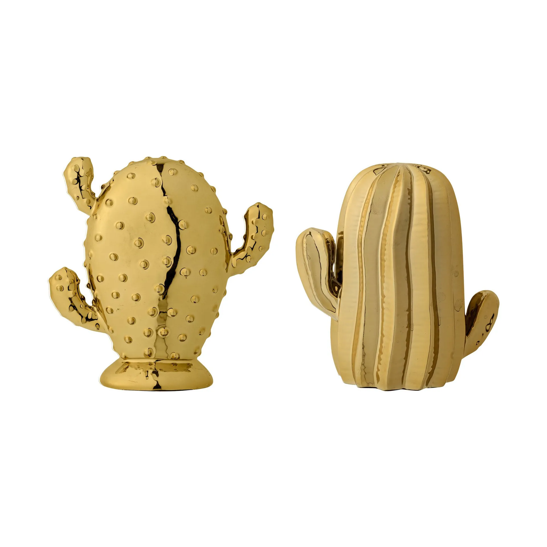 2 piezas cactus Bloomingville oro,  Bloomingville