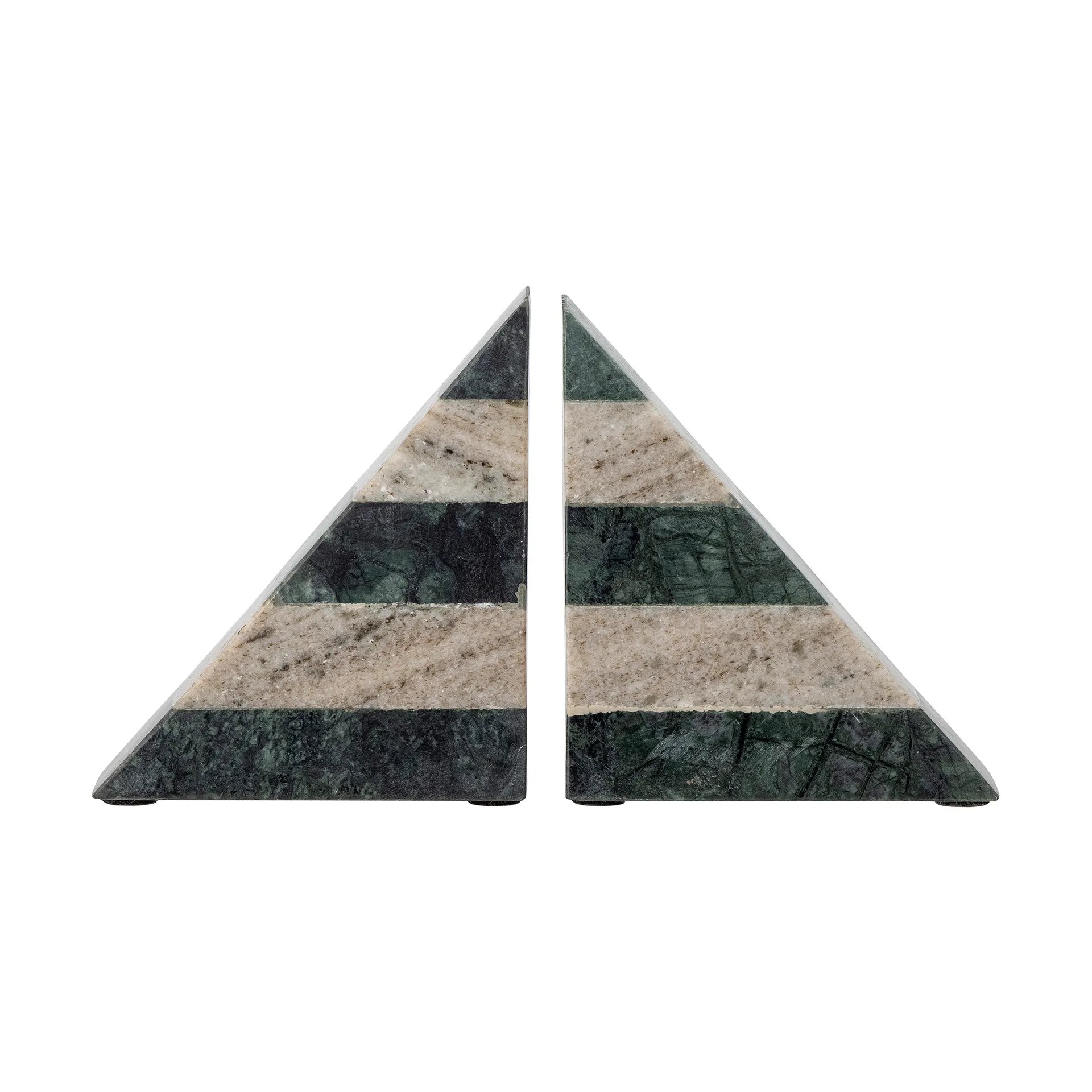 2 Soportes para libros Abir, Verde-mármol blanco Bloomingville