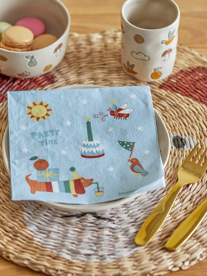 20 Servilletas Charlie 33x33 cm, Blue Bloomingville