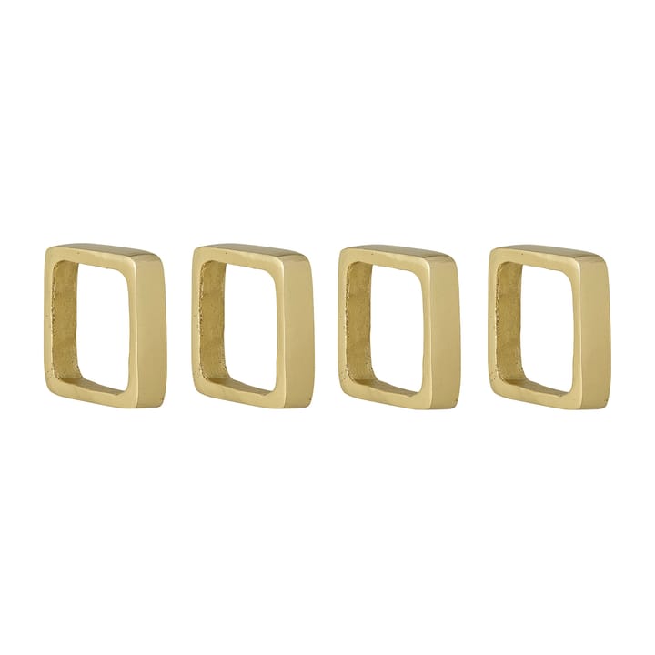 4 Anillos servilleteros Cybelle 4,5x4,5 cm, dorado Bloomingville