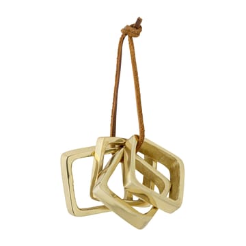 4 Anillos servilleteros Cybelle 4,5x4,5 cm - dorado - Bloomingville