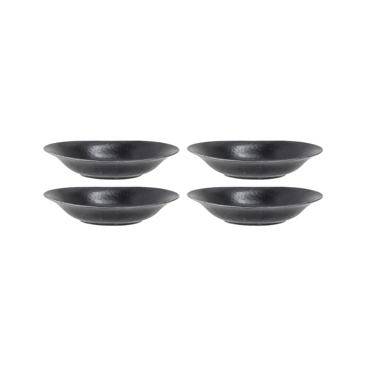 4 Boles de sopa Yoko 20,5x23 cm, negro Bloomingville