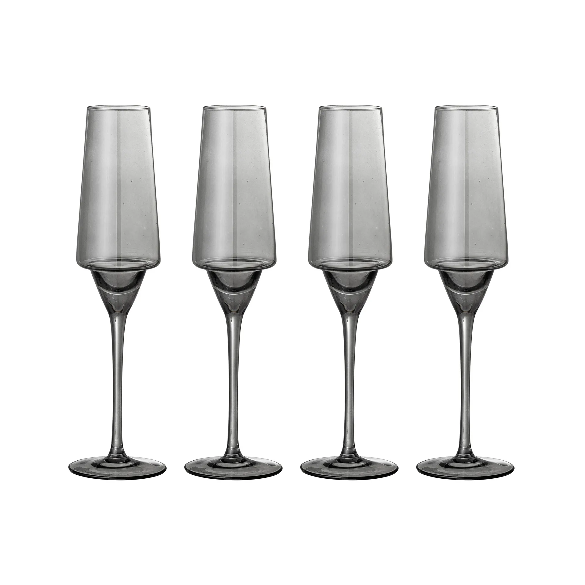 4 Copas de champagne Yvette 25 cl, gris Bloomingville