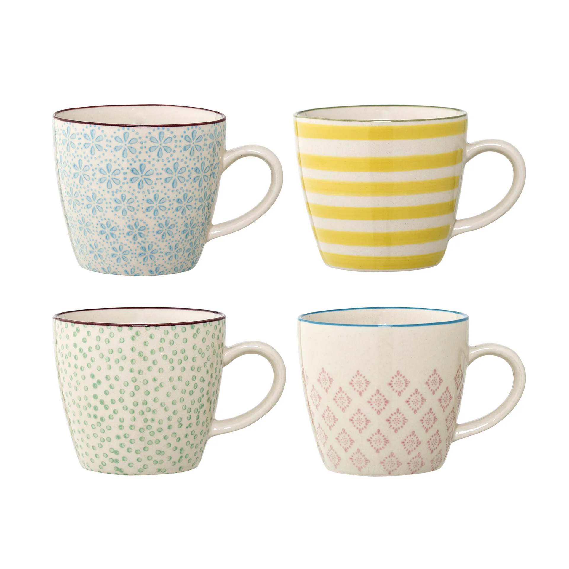 4 Mugs Patrizia Ø 7,5 cm,  Bloomingville