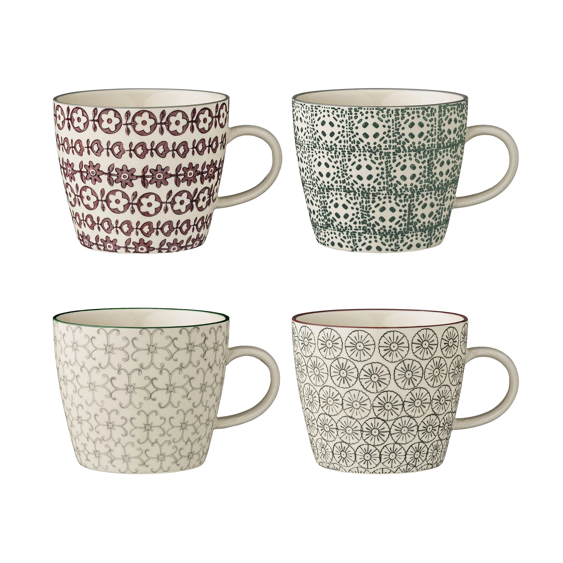 4 piezas mugs Karine Ø 9,5 cm,  Bloomingville