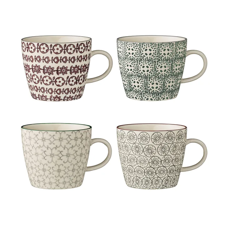4 piezas mugs Karine Ø 9,5 cm - Bloomingville