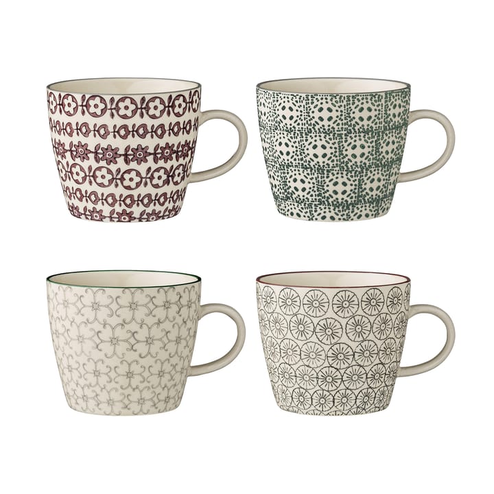 4 piezas mugs Karine Ø 9,5 cm - undefined - Bloomingville