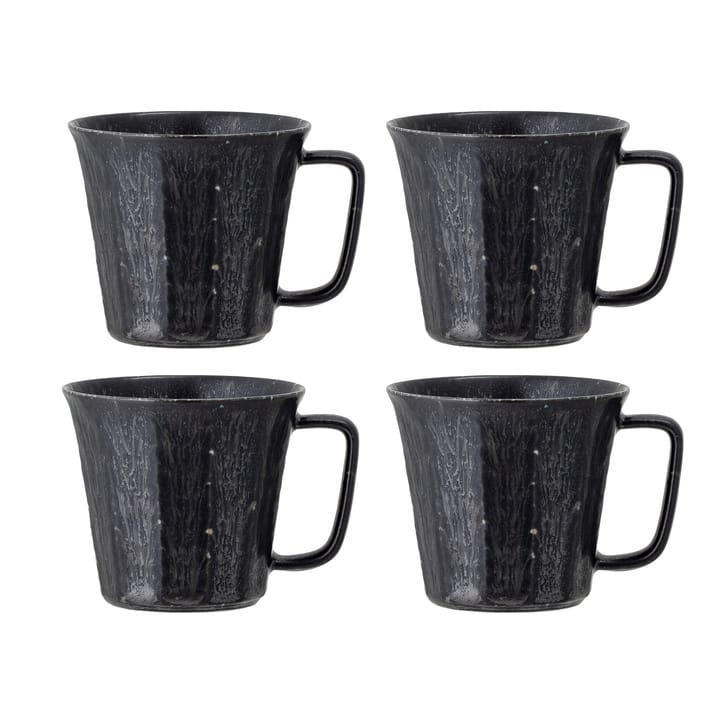 4 Tazas Yoko 32 cl - negro - Bloomingville