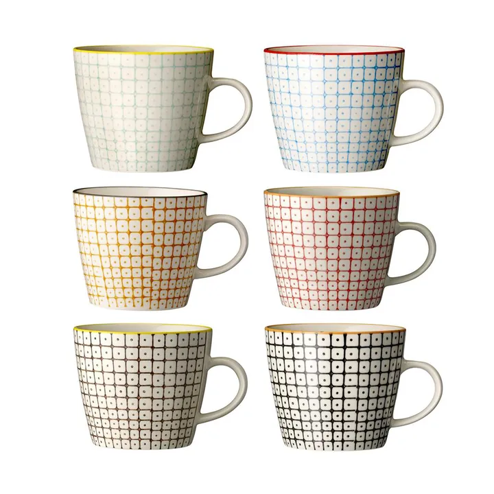 6 Tazas Carla 8,3 cm set de 6 - Bloomingville