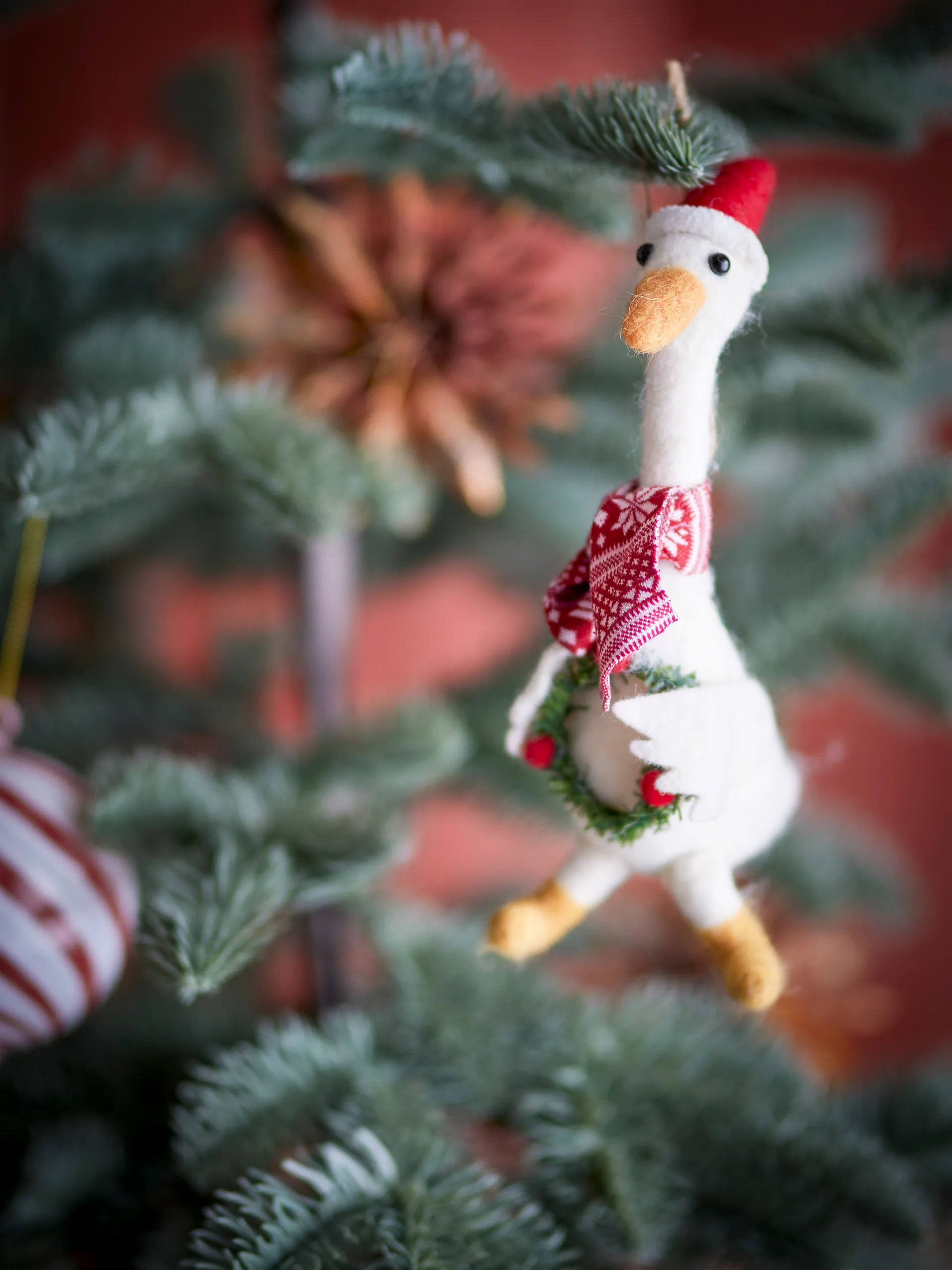 Adorno navideño Arlo 22 cm, Blanco Bloomingville