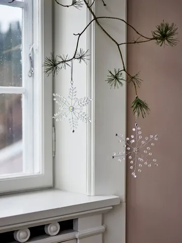 Adorno navideño Miku - Transparente, 2 piezas, 17 cm - Bloomingville