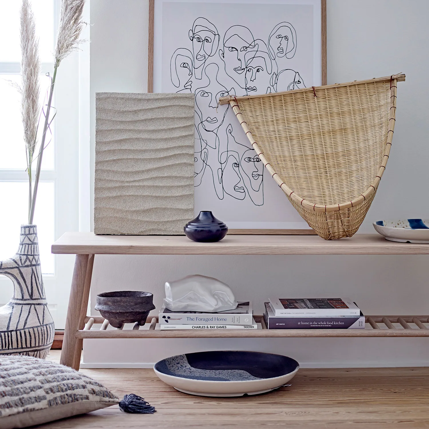 Adorno Shirie hand, blanco Bloomingville