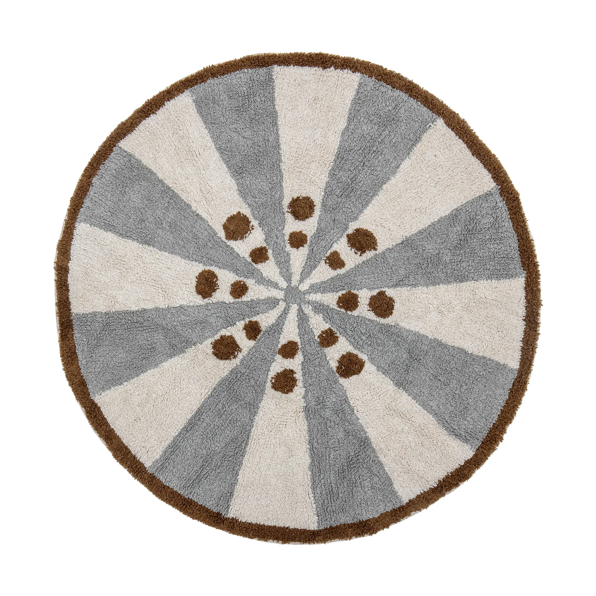 Alfombra Anker Ø110 cm, Blue Bloomingville
