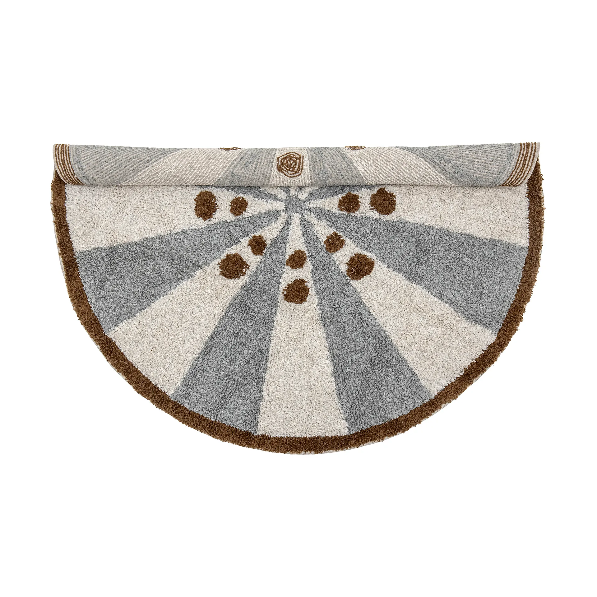 Alfombra Anker Ø110 cm, Blue Bloomingville