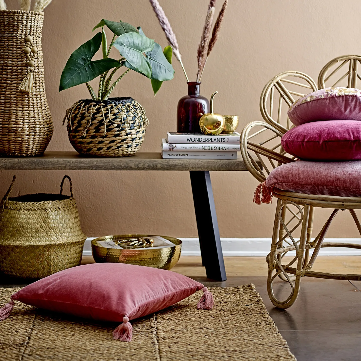 Alfombra de yute Bloomingville 76 x 240 cm, Naturaleza Bloomingville