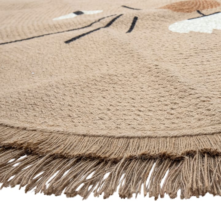 Alfombra de yute Harrison Ø100 cm, León Bloomingville