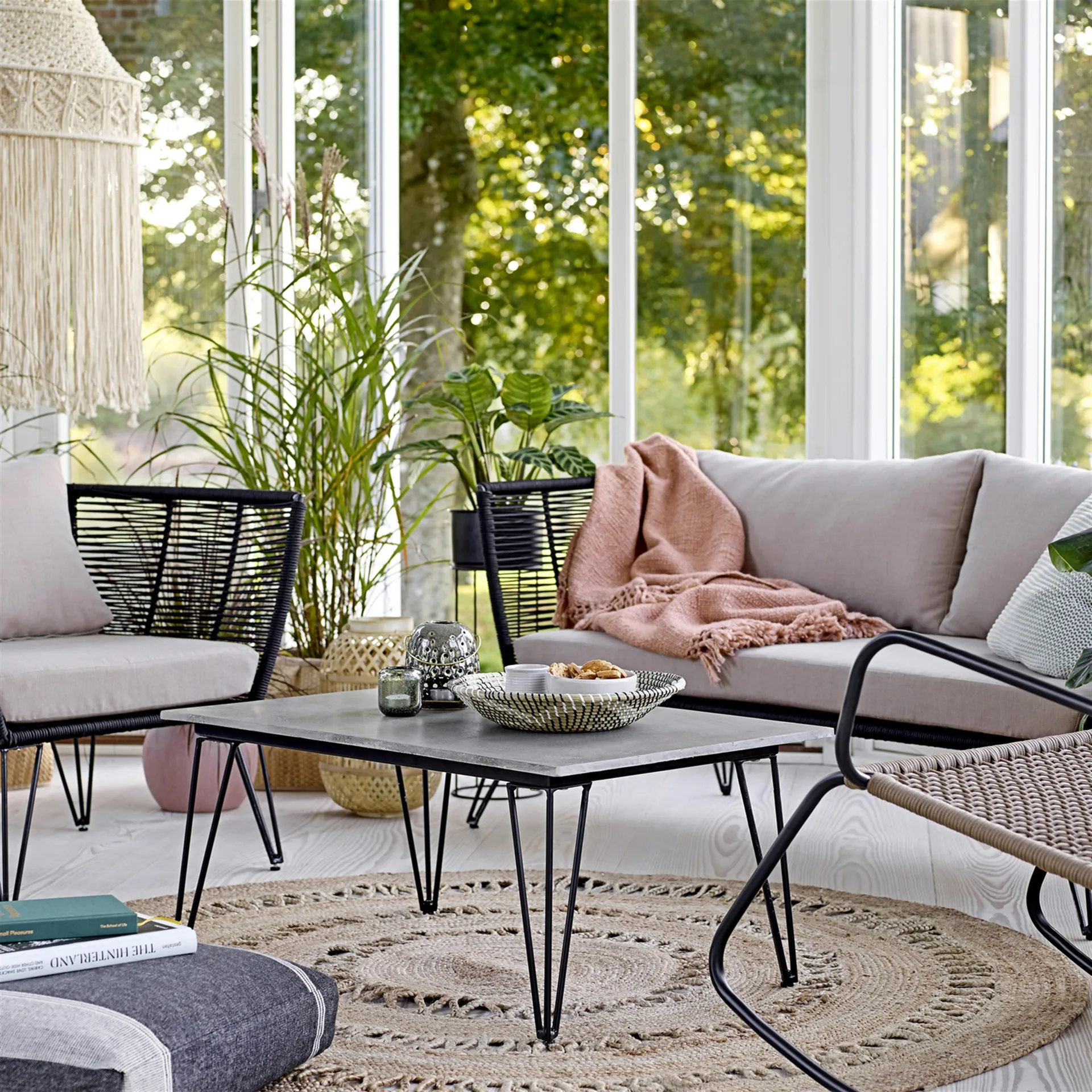 Alfombra de yute redonda Bloomingville Ø182 cm, natural Bloomingville