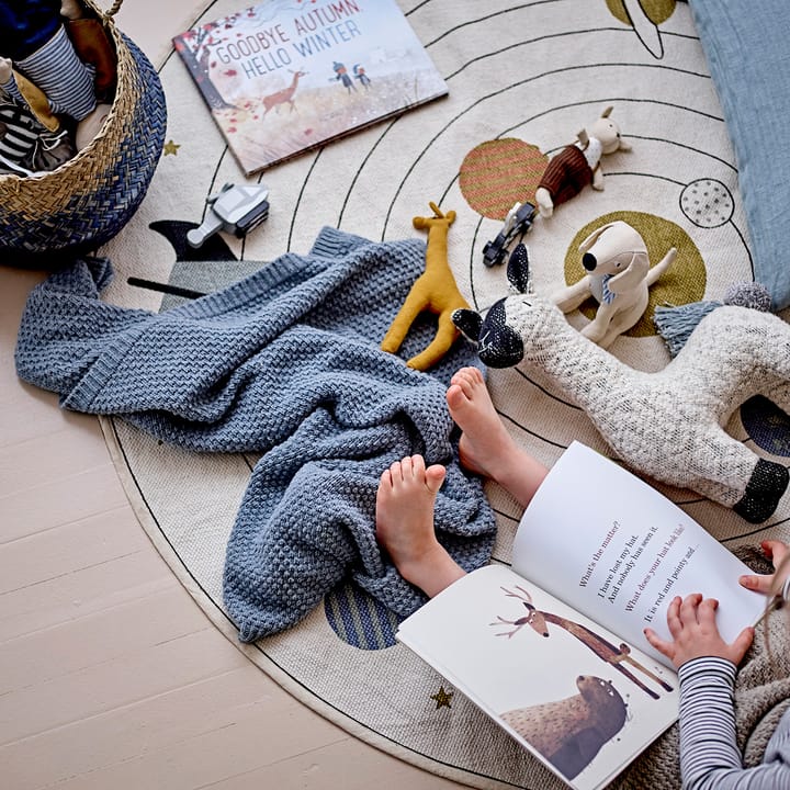 Alfombra infantil del espacio Bloomingville Ø130 cm, Naturaleza Bloomingville
