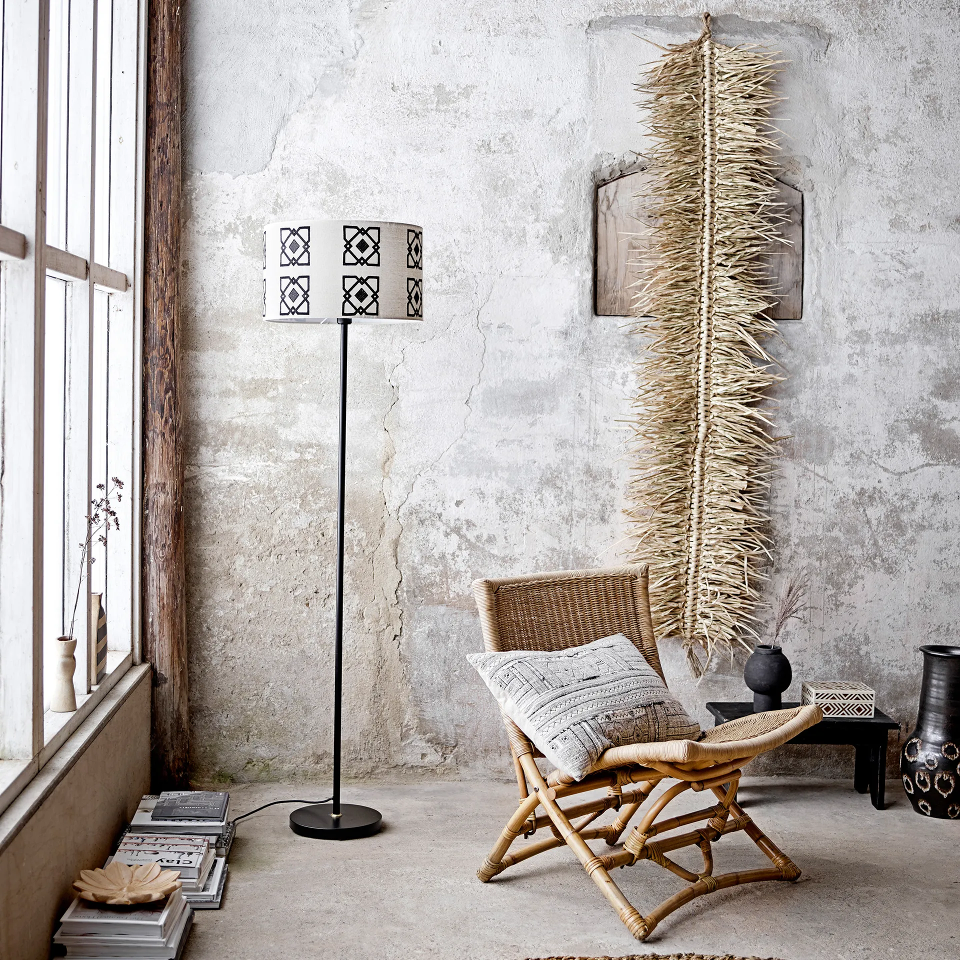 Alfombra Malic Ø150 cm, natural Bloomingville