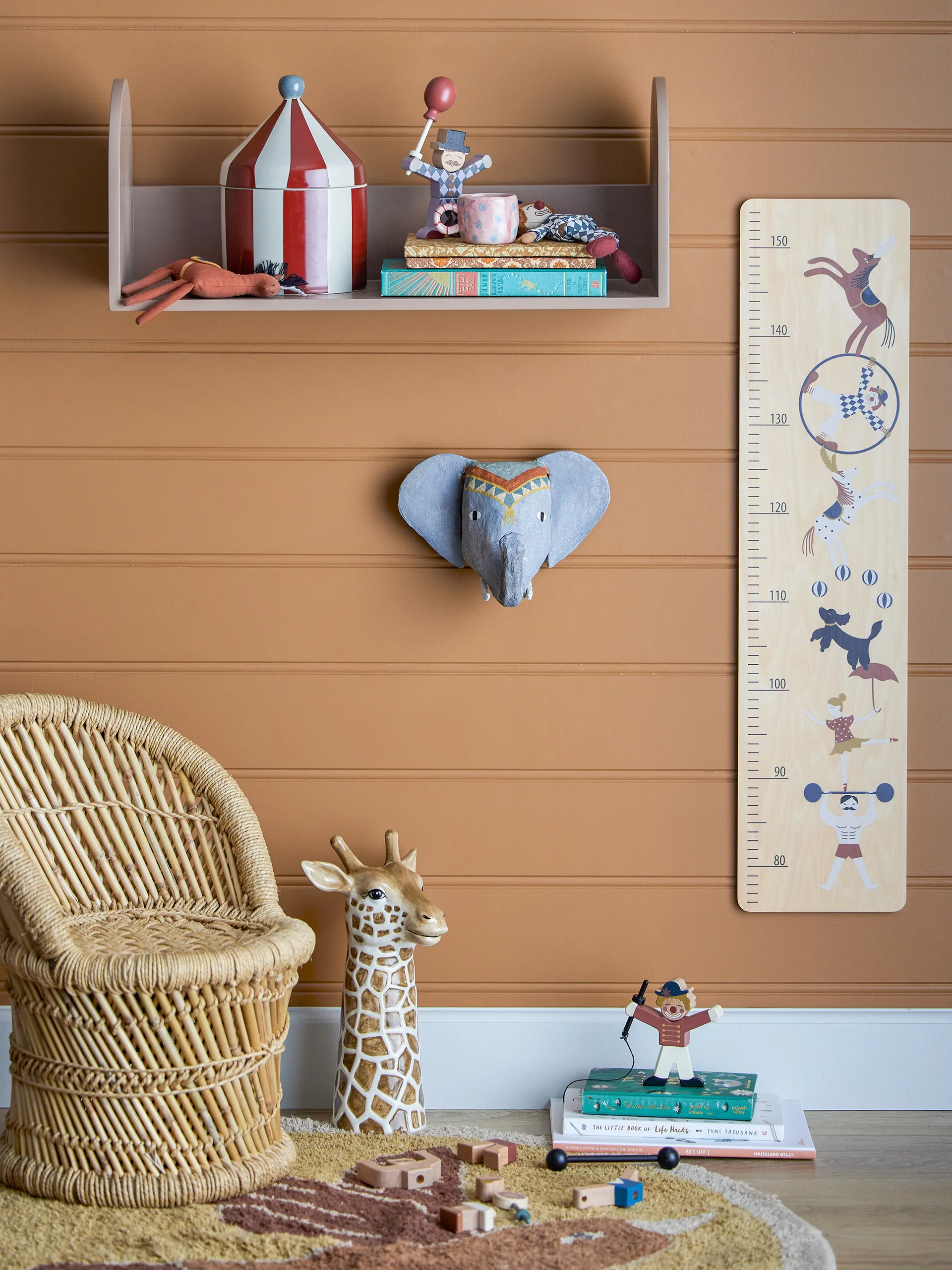 Alfombra Milou Ø90 cm, Pájaro Bloomingville