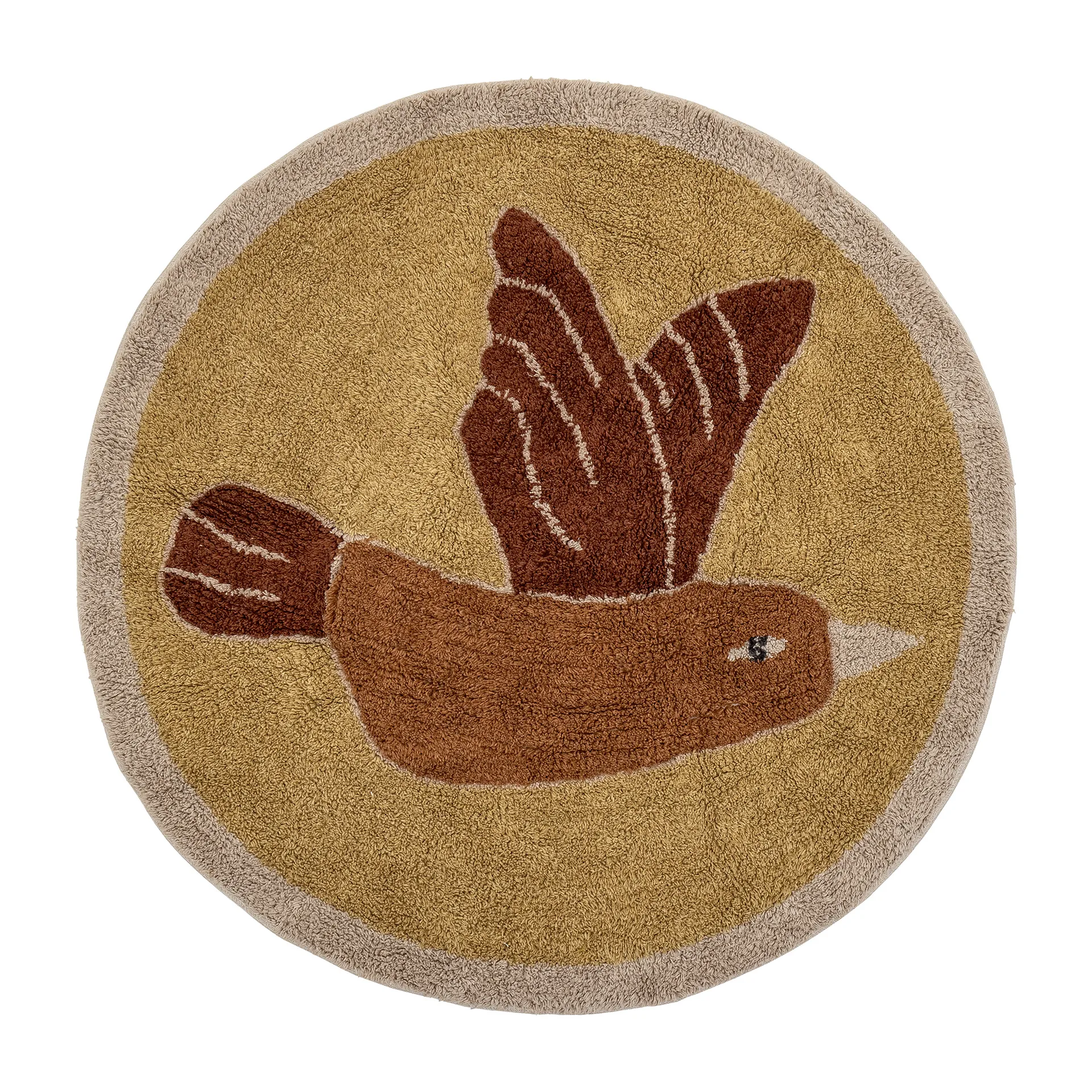 Alfombra Milou Ø90 cm, Pájaro Bloomingville