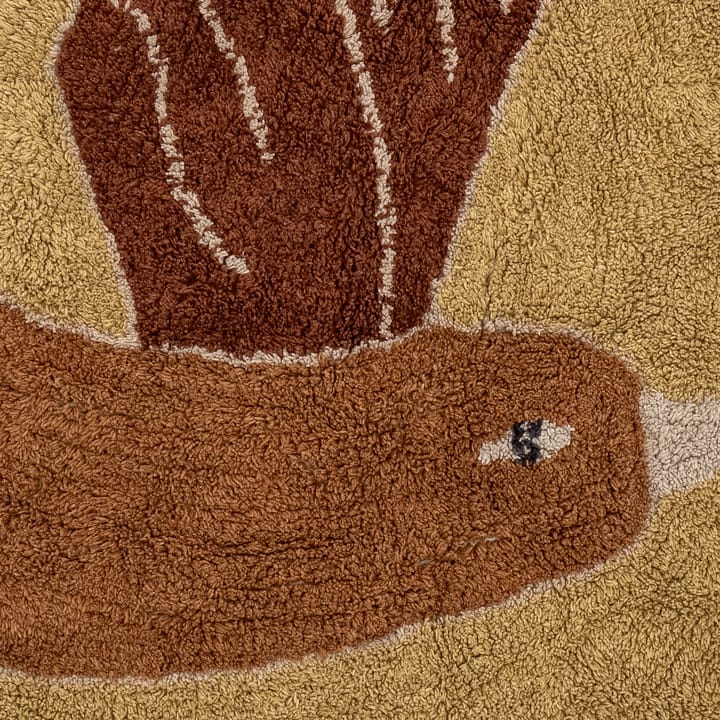 Alfombra Milou Ø90 cm, Pájaro Bloomingville