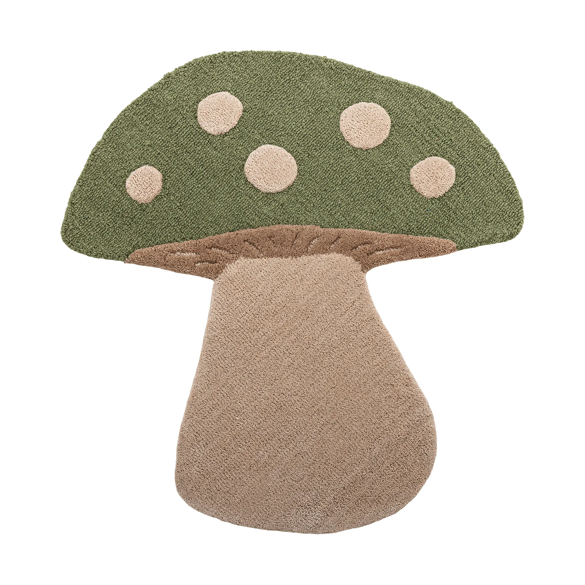 Alfombra Mushroom, Verde, lana Bloomingville