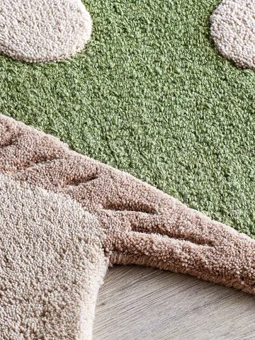 Alfombra Mushroom - Verde, lana - Bloomingville