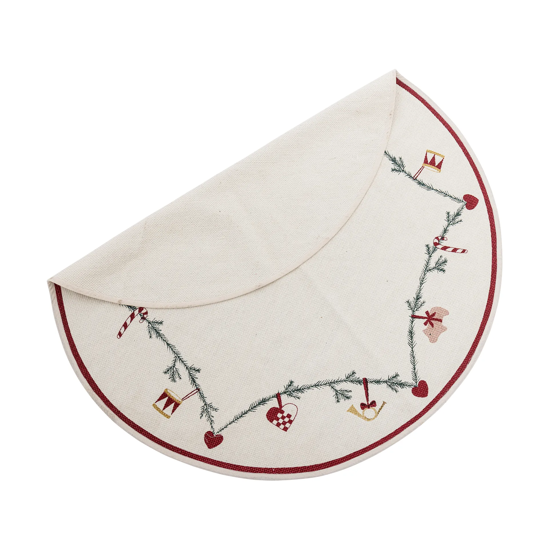 Alfombra para árbol de Navidad Ø110 cm, Rojo Bloomingville