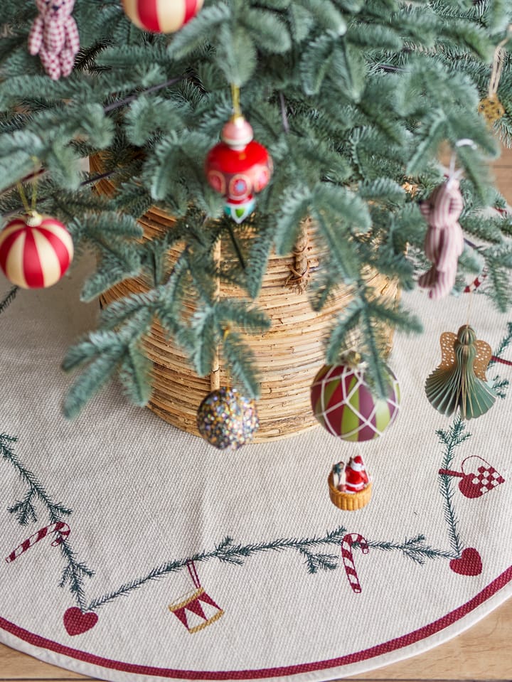 Alfombra para árbol de Navidad Ø110 cm, Rojo Bloomingville