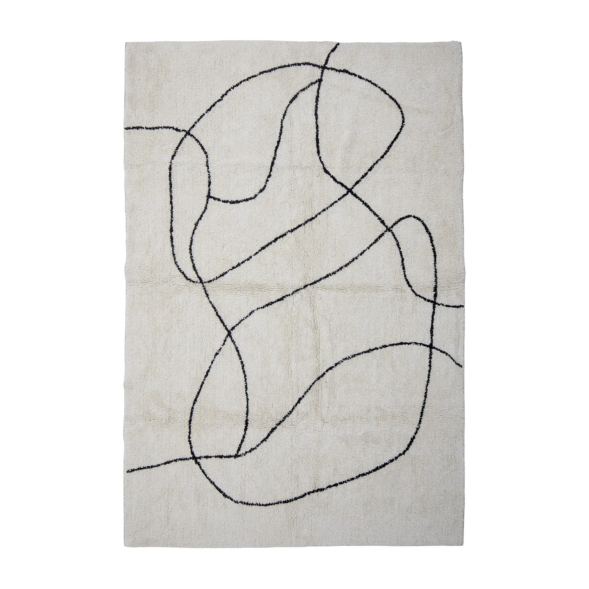 Alfombra Viga 120x180 cm, blanco Bloomingville