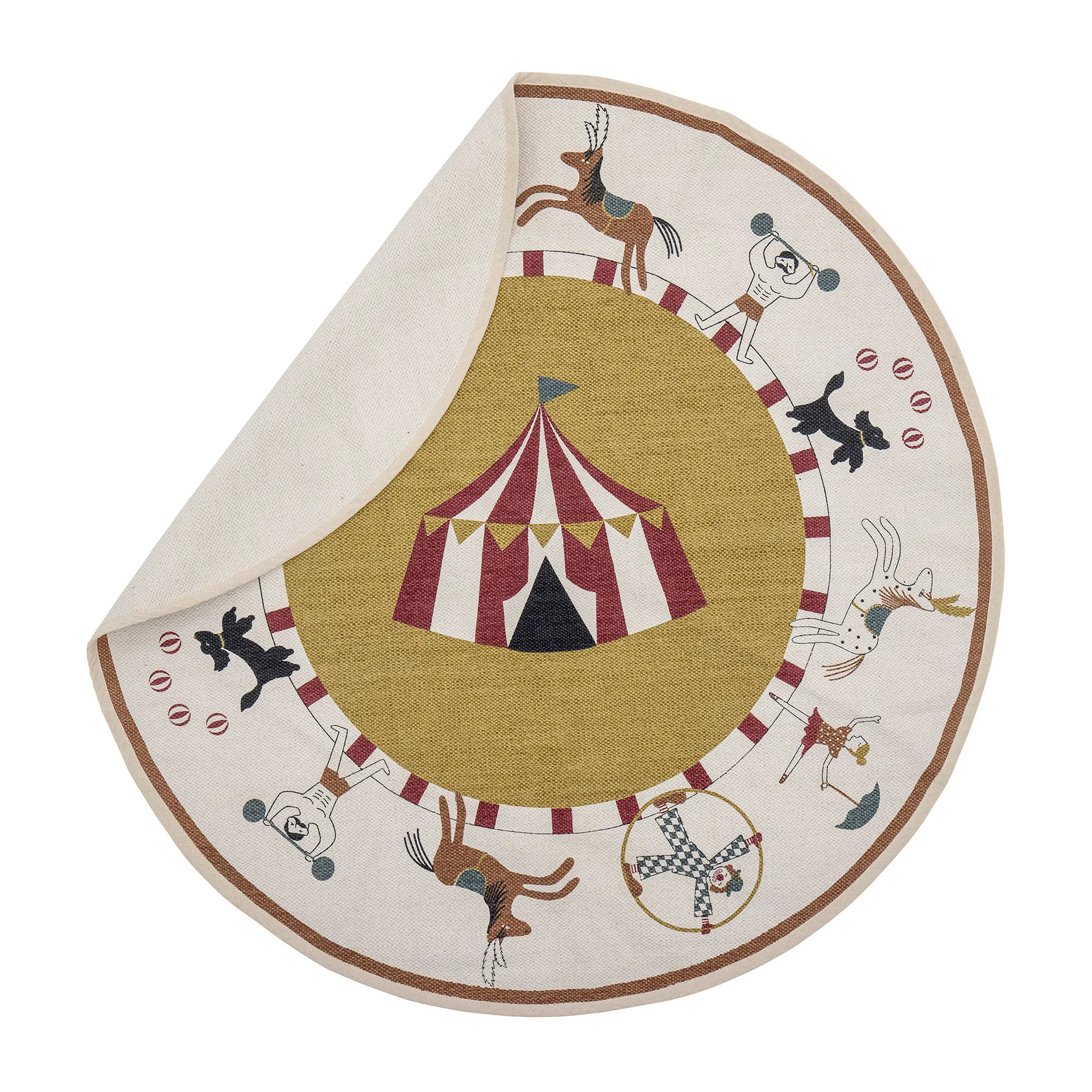 Alfombra Ville Ø110 cm, circo Bloomingville