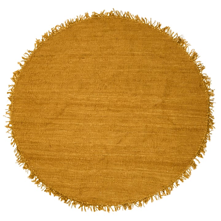 Alfombra yute BloomingvilleØ 150 cm, Amarillo Bloomingville