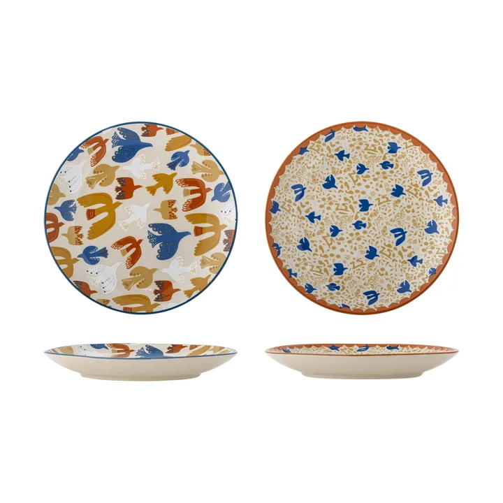 Anniversary plato - Multicolor, Ø20 cm, 2 piezas - Bloomingville